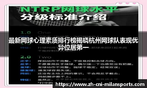 最新网球心理素质排行榜揭晓杭州网球队表现优异位居第一